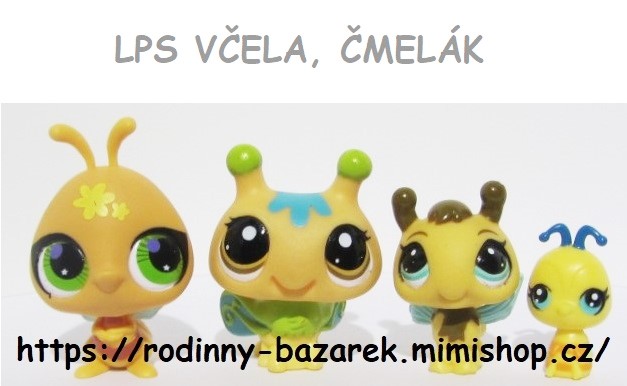 Littlest pet shop včela, čmelák - porovnání velikostí