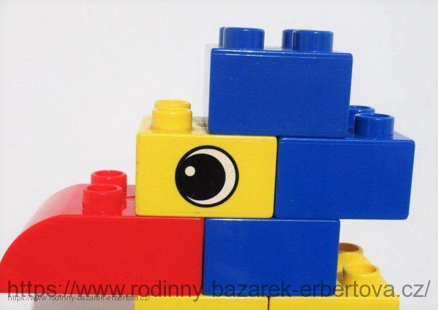 LEGO DUPLO 19x kostka zvířátko Pták kur Kohout Kuře + Vozík set Rooster on Wheels Set 2895 