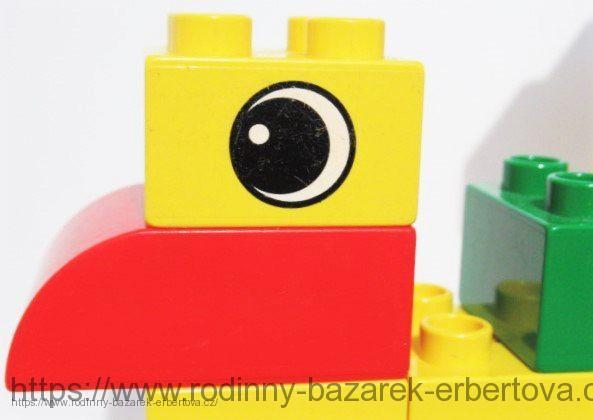 LEGO DUPLO 19x kostka zvířátko Pták kur Kohout Kuře + Vozík set Rooster on Wheels Set 2895 