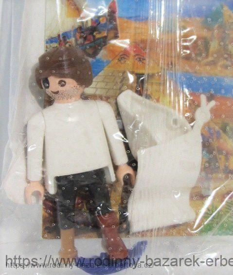 PLAYMOBIL figurka Pán figurka muž Pirát + Zbraň + mini Katalog