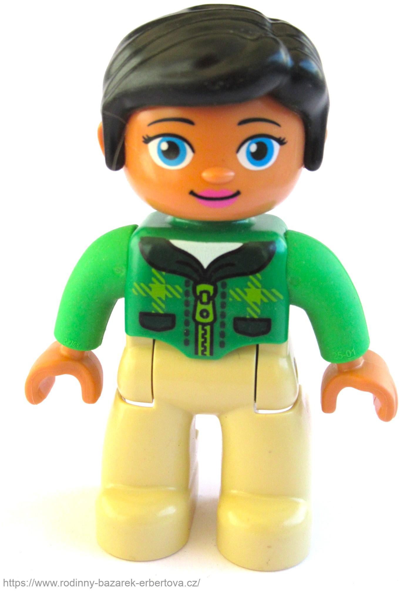 LEGO DUPLO figurka / postavička dospělák Paní / Maminka s drdolem č.1