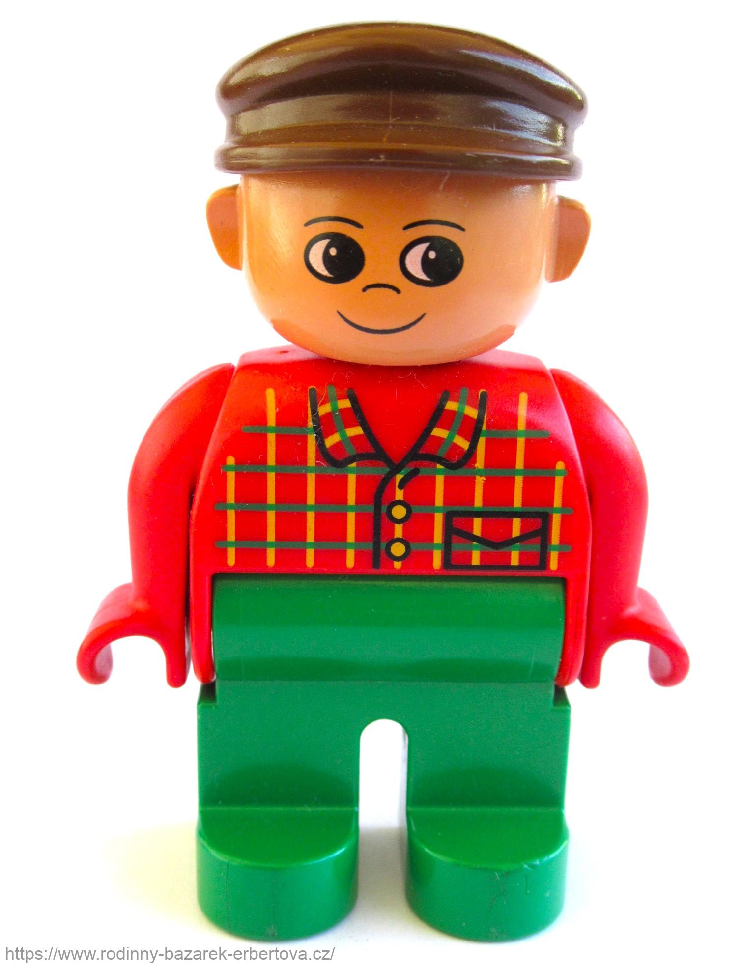 LEGO DUPLO figurka / postavička dospělák Pán / Tatínek / Farmář / Dědeček