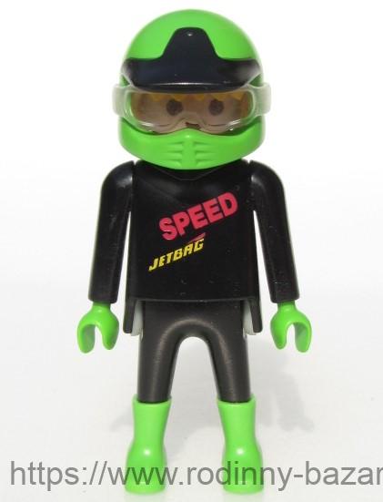 PLAYMOBIL figurka pán sportovec Závodník + přilba + brýle