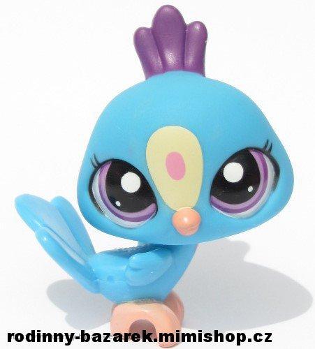 Figurine Littlest PetShop Hasbro - Paon N°1678 - Occasion - Collection Animaux Miniatures