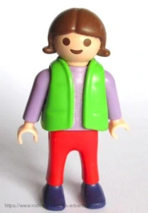 PLAYMOBIL figurka dítě holčička Holka blondýnka  vesta