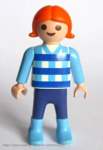 PLAYMOBIL figurka dítě holčička Holka zrzka + holinky