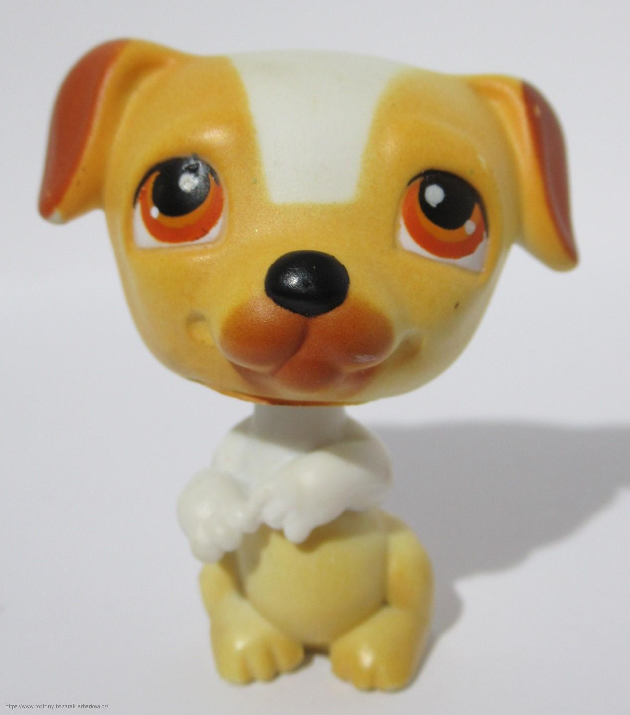 LITTLEST PET SHOP pes JR terier LPS 40 + červený magnet