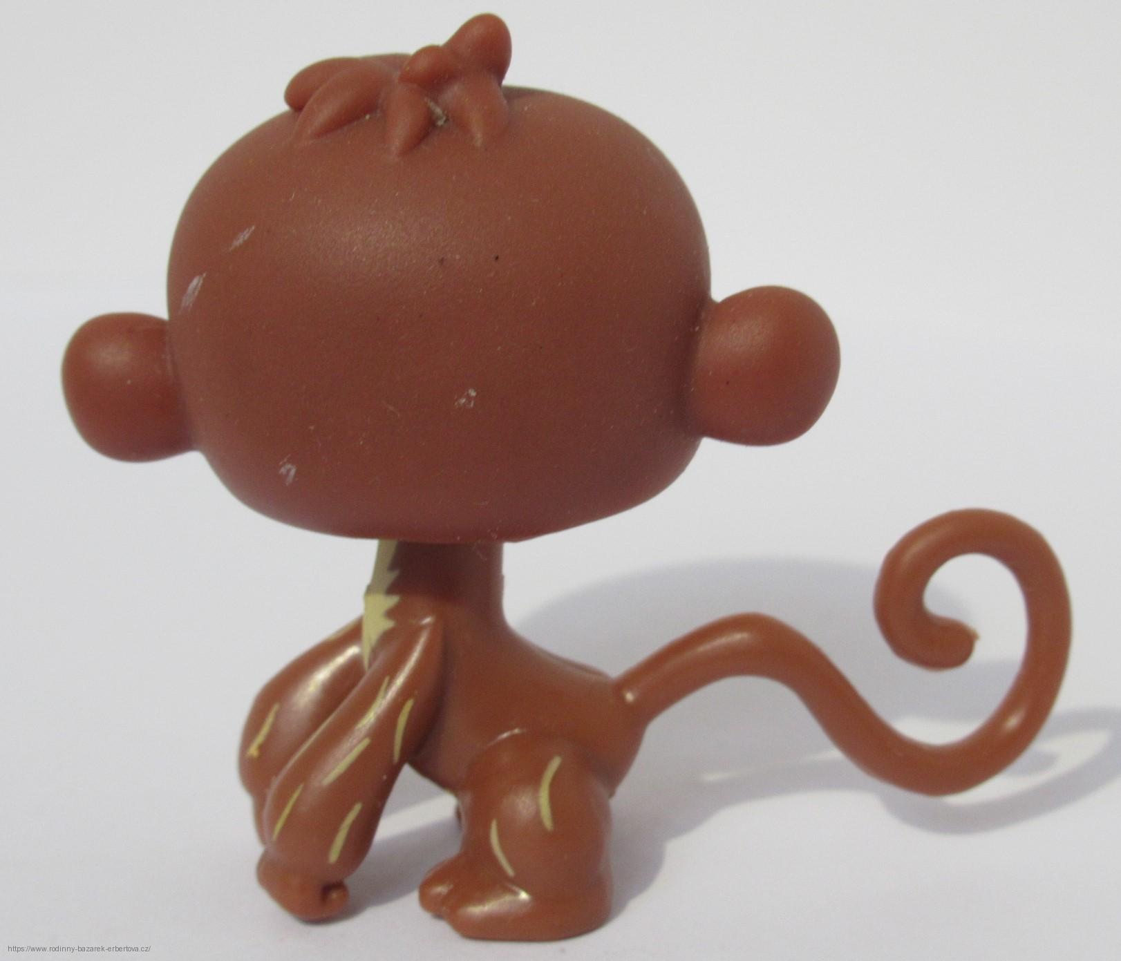 LITTLEST PET SHOP opice opička Orangutan  s chocholkou LPS 485 s otvorem