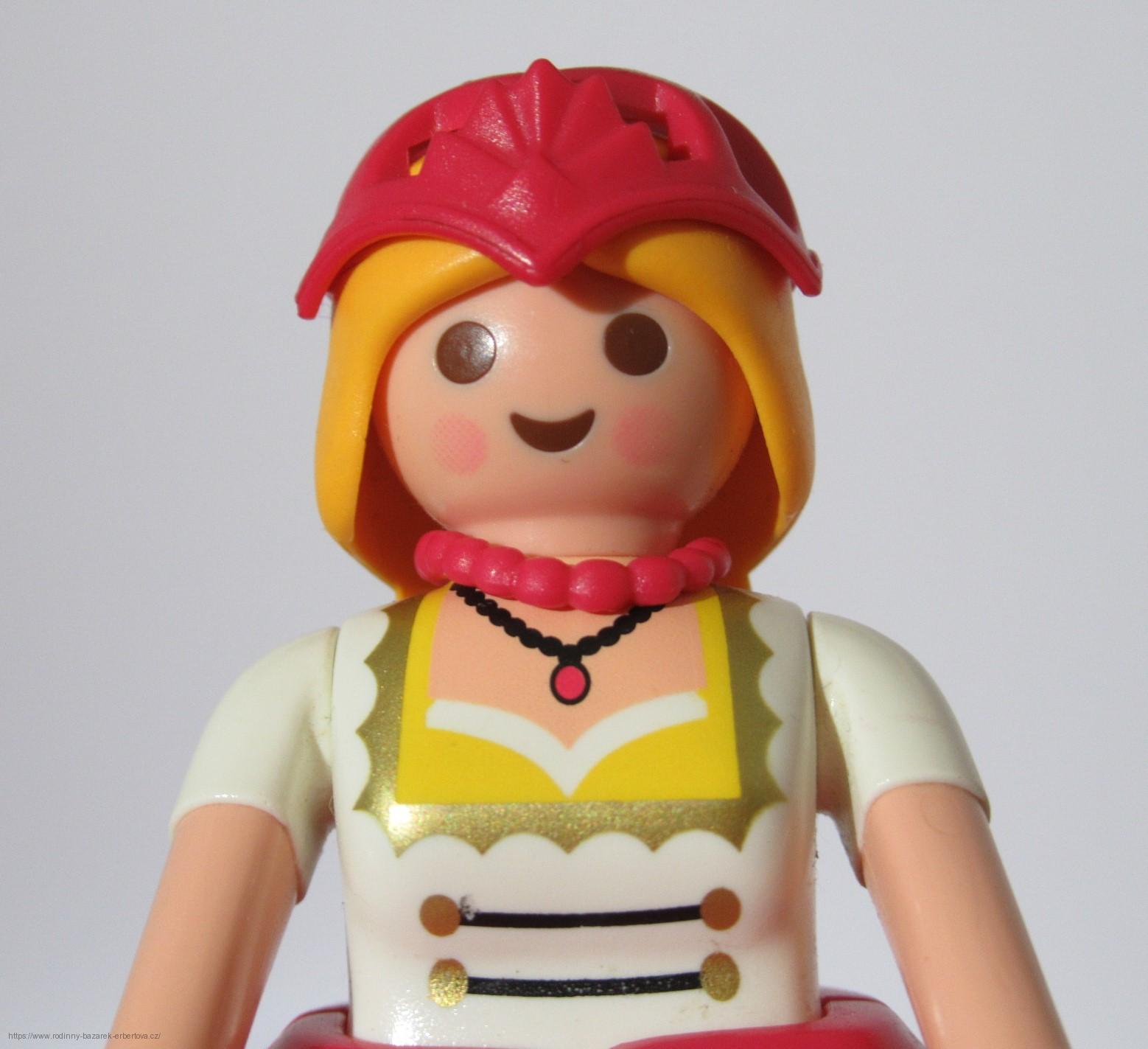 PLAYMOBIL figurka Paní Princezna Královna  + sundavací sukně  + náhrdelník