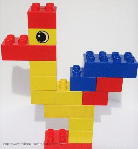 LEGO DUPLO 14x kostka zvířátko Kohout 19cm
