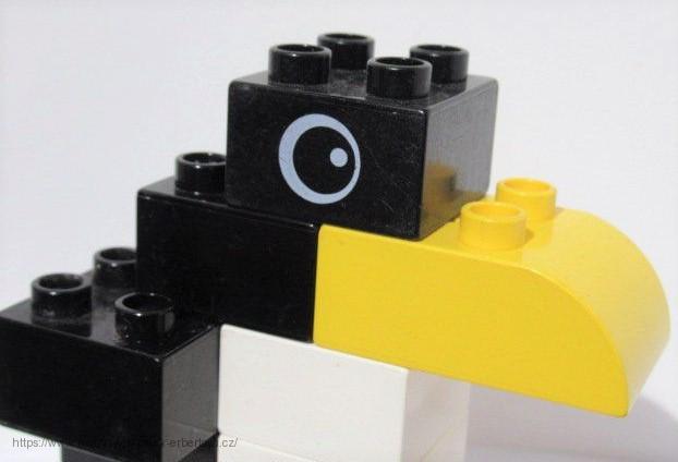 LEGO DUPLO 10x kostka Penguin Set 1739 Tučňák