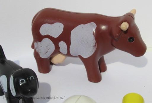 PLAYMOBIL 123 Farma zvířátka Prasátko Ovečka Kravička Holub Hnízdo Pes č.2