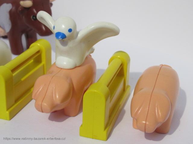 PLAYMOBIL 123 Farma zvířátka Prasátko Ovečka Kravička Holub Pes č.3