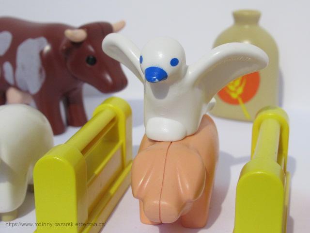 PLAYMOBIL 123 Farma zvířátka Prasátko Ovečka Kravička Holub Pes č.4