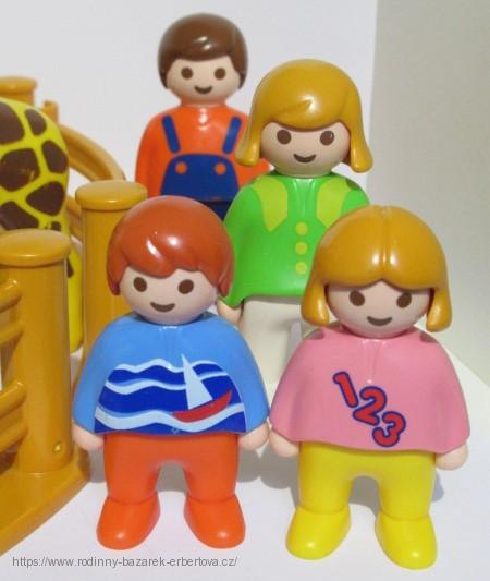 PLAYMOBIL 123 ZOO Žirafa Zebra Strom Figurky Plot