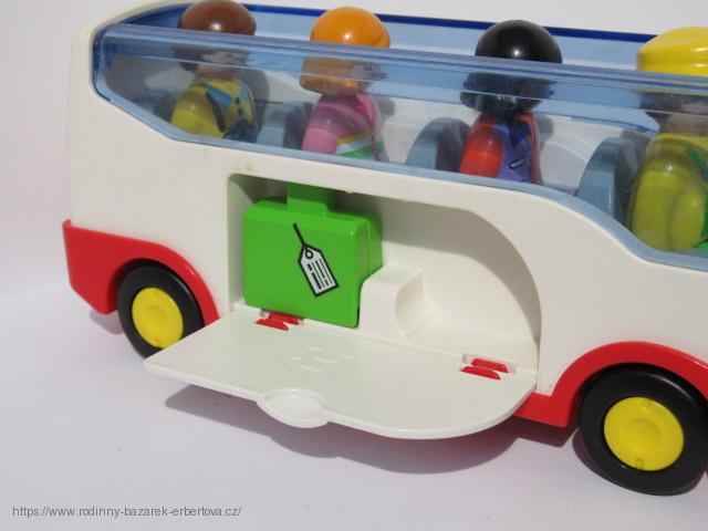 PLAYMOBIL 123 Autobus + 4x Figurka 1x zavazadlo