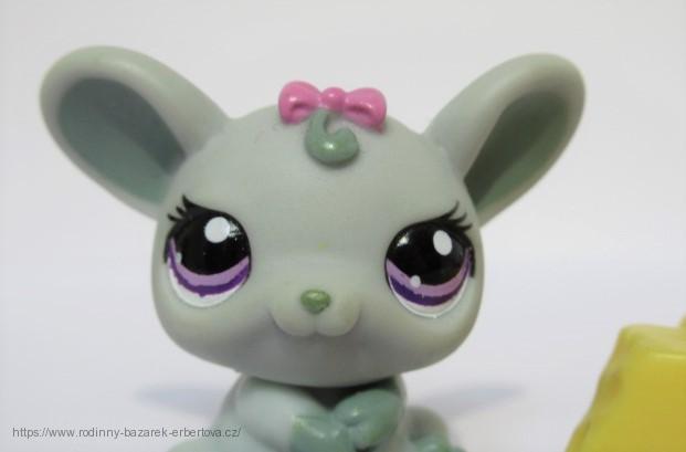 LITTLEST PET SHOP původní sestava myšička myš Rat Krysa LPS 1038 + sýr