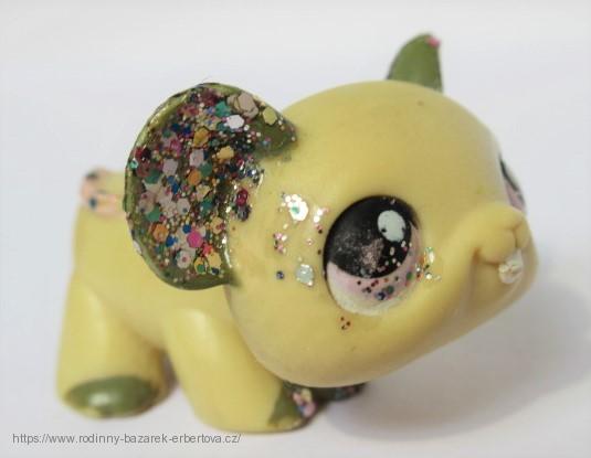 LITTLEST PET SHOP myšička myš LPS 115 + červený magnet