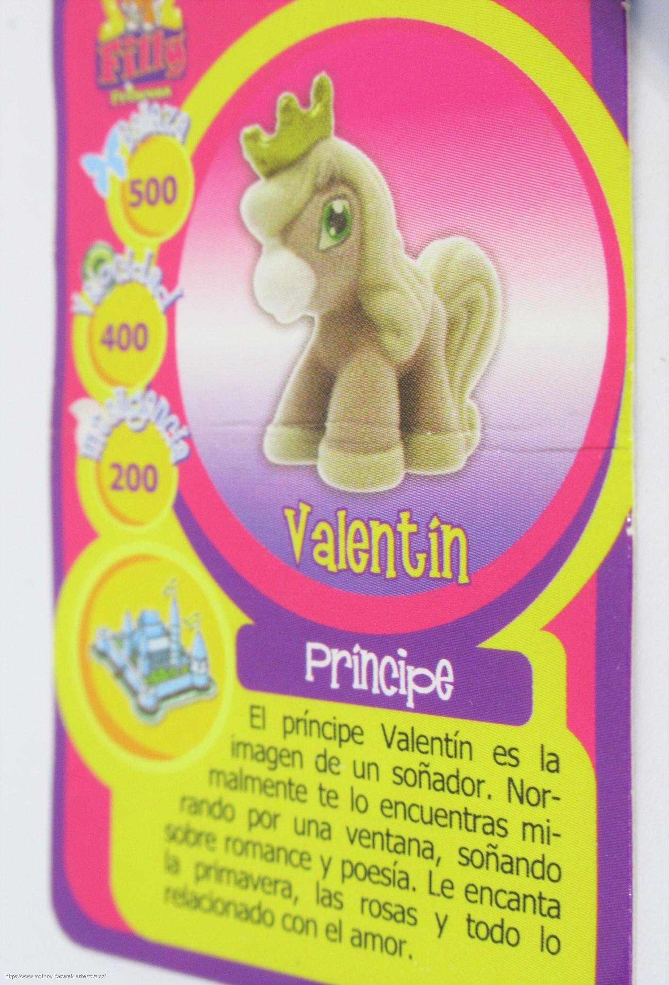 Simba FILLY kůň koníček Poník Princ Valentin č.1 + kartička