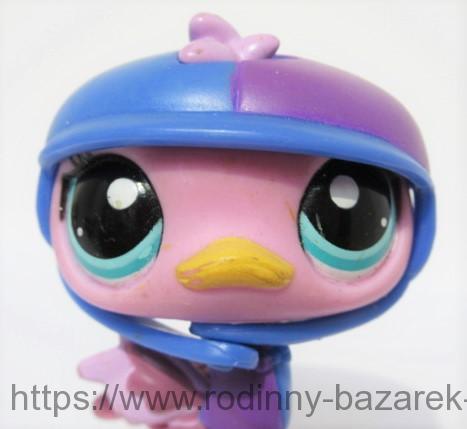 Littlest Pet Shop pták Pštros LPS 2085 + Přilba + Obleček