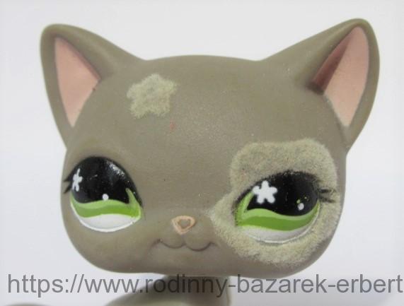 Littlest Pet Shop kočka SHC LPS 959 + magnet + semišové kytičky