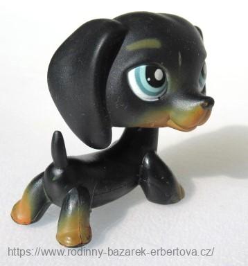Littlest Pet Shop pes ORIGINÁL ! Jezevčík LPS 325 + magnet