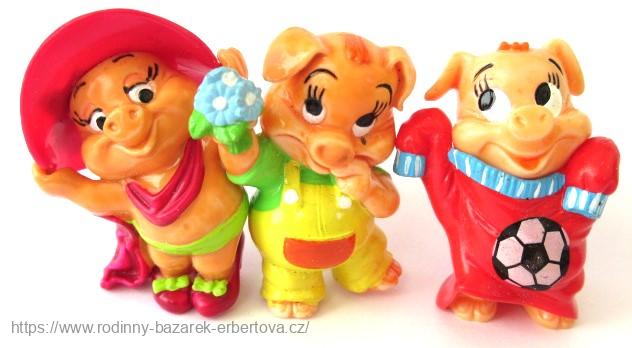 Kinder figurka Ferrero sestava Prasátka