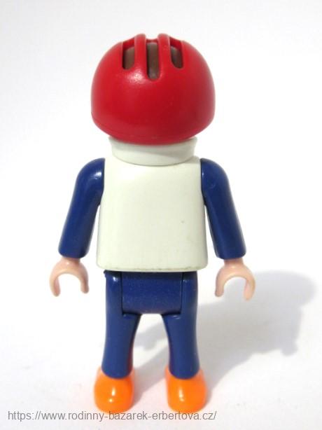 PLAYMOBIL figurka dítě Kluk Závodník kombinéza + přilba