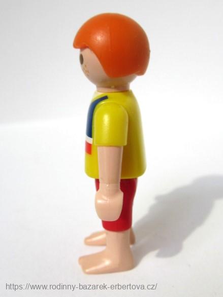 PLAYMOBIL figurka dítě bosý Kluk kraťasy 