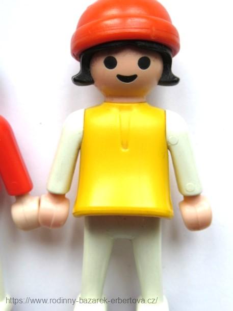 PLAYMOBIL figurka Díte holčička Holka + Kluk + čepička