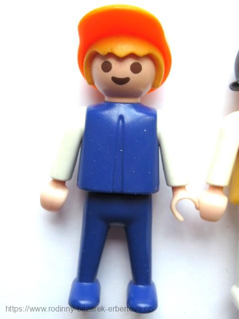 PLAYMOBIL figurka Díte holčička Holka + Kluk + čepička 