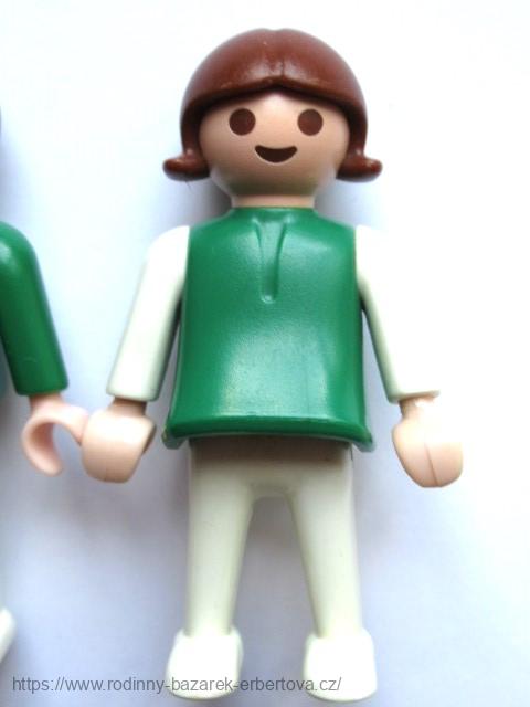 PLAYMOBIL figurka Díte holčička Holka + Kluk + límeček