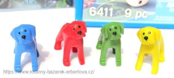 PLAYMOBIL ze setu 6411 kostka + 4x pes