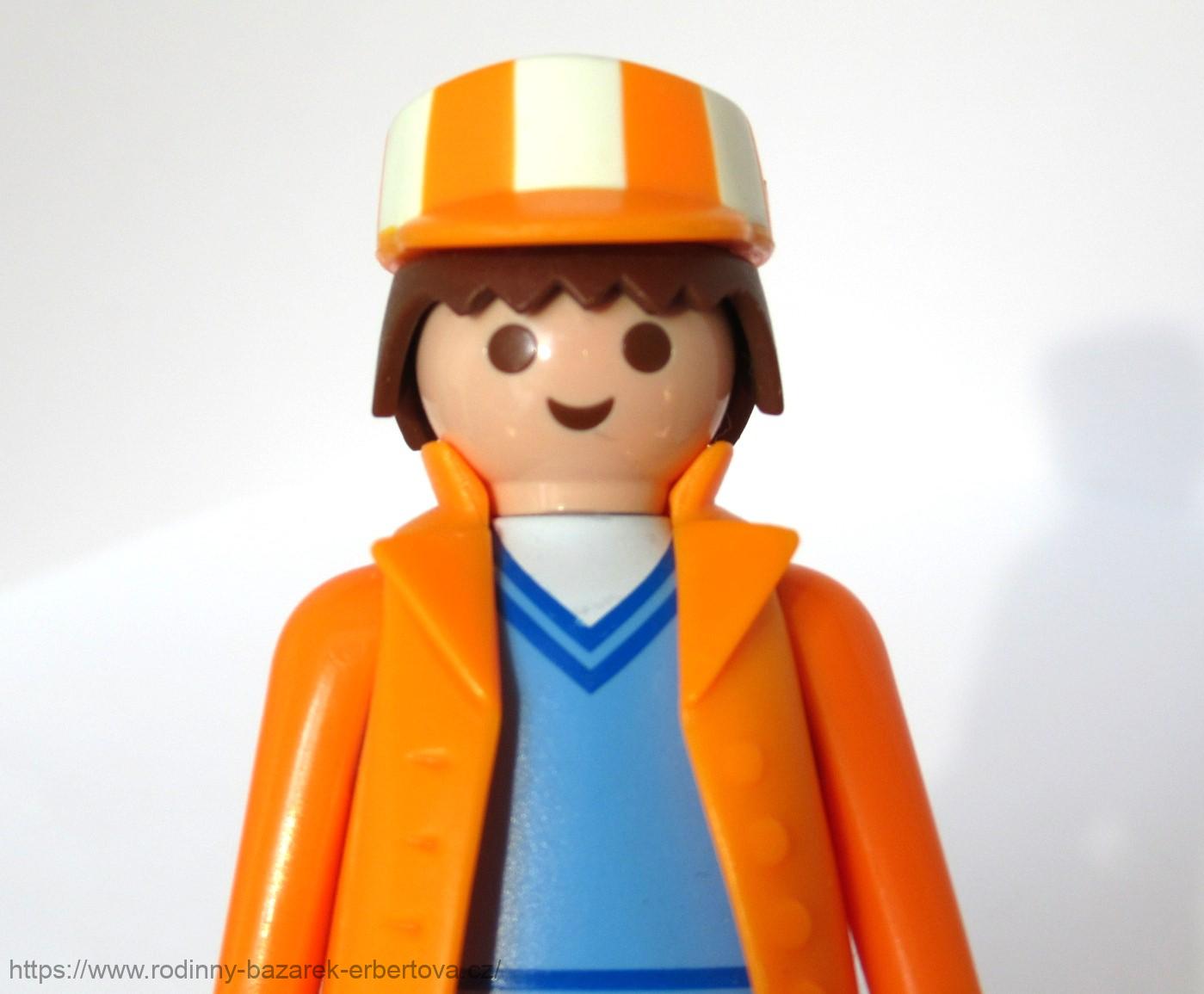 PLAYMOBIL figurka pán Dělník + čepička č.5