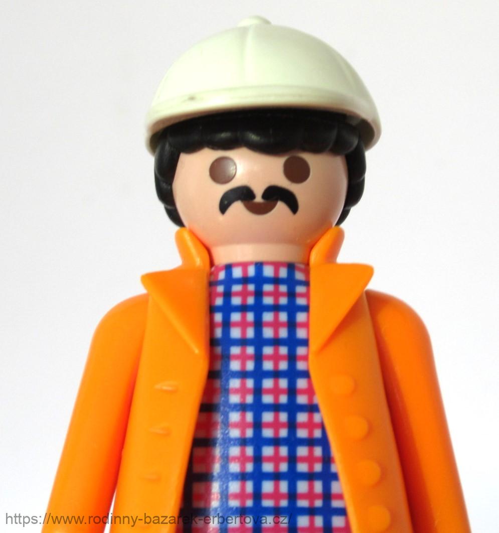 PLAYMOBIL figurka pán Dělník + kšiltovka č.2