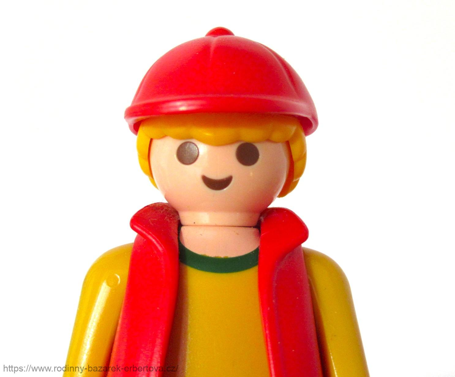 PLAYMOBIL figurka pán Dělník z Přístav loděnice + čepička č.1