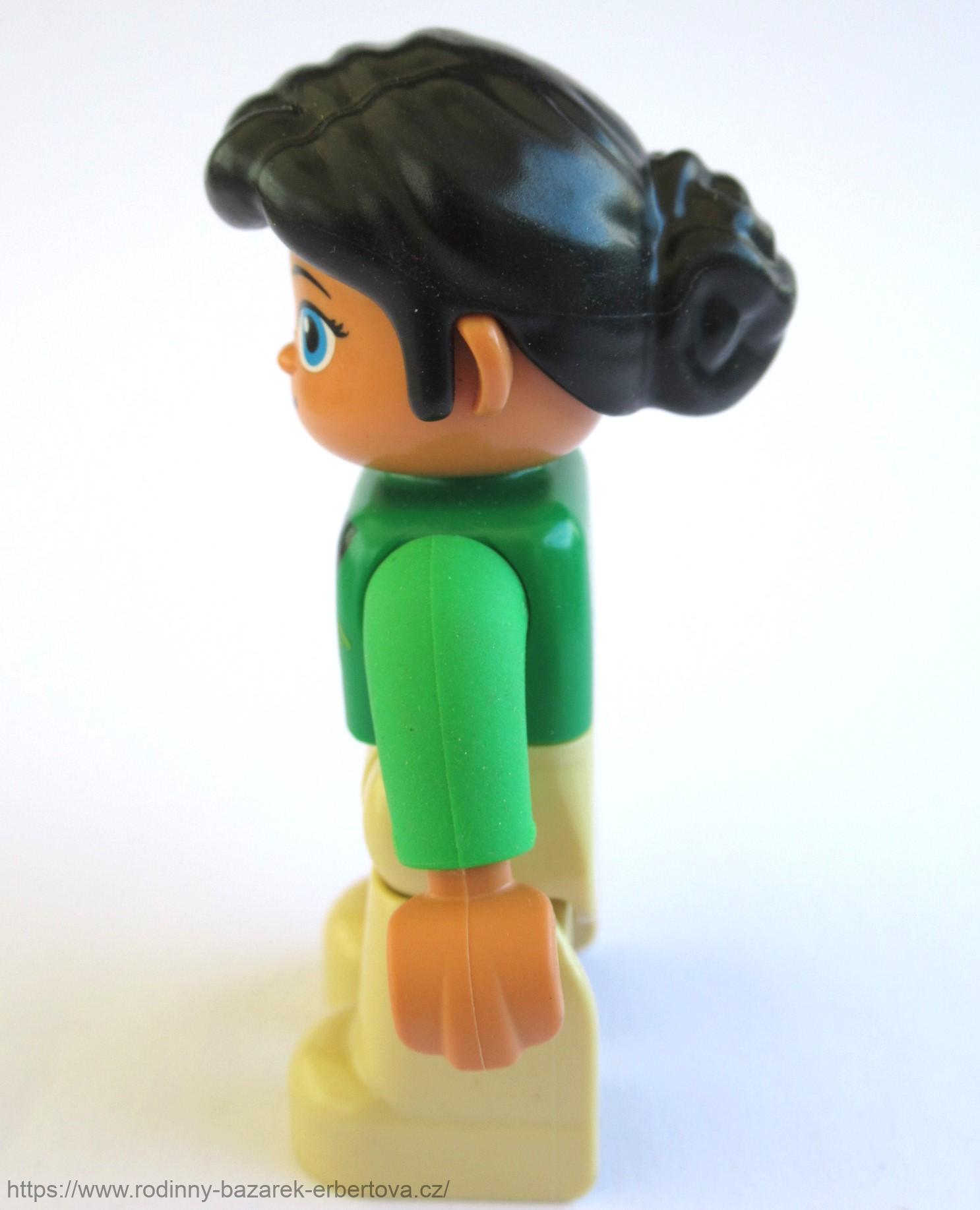 LEGO DUPLO figurka / postavička dospělák Paní / Maminka s drdolem č.1