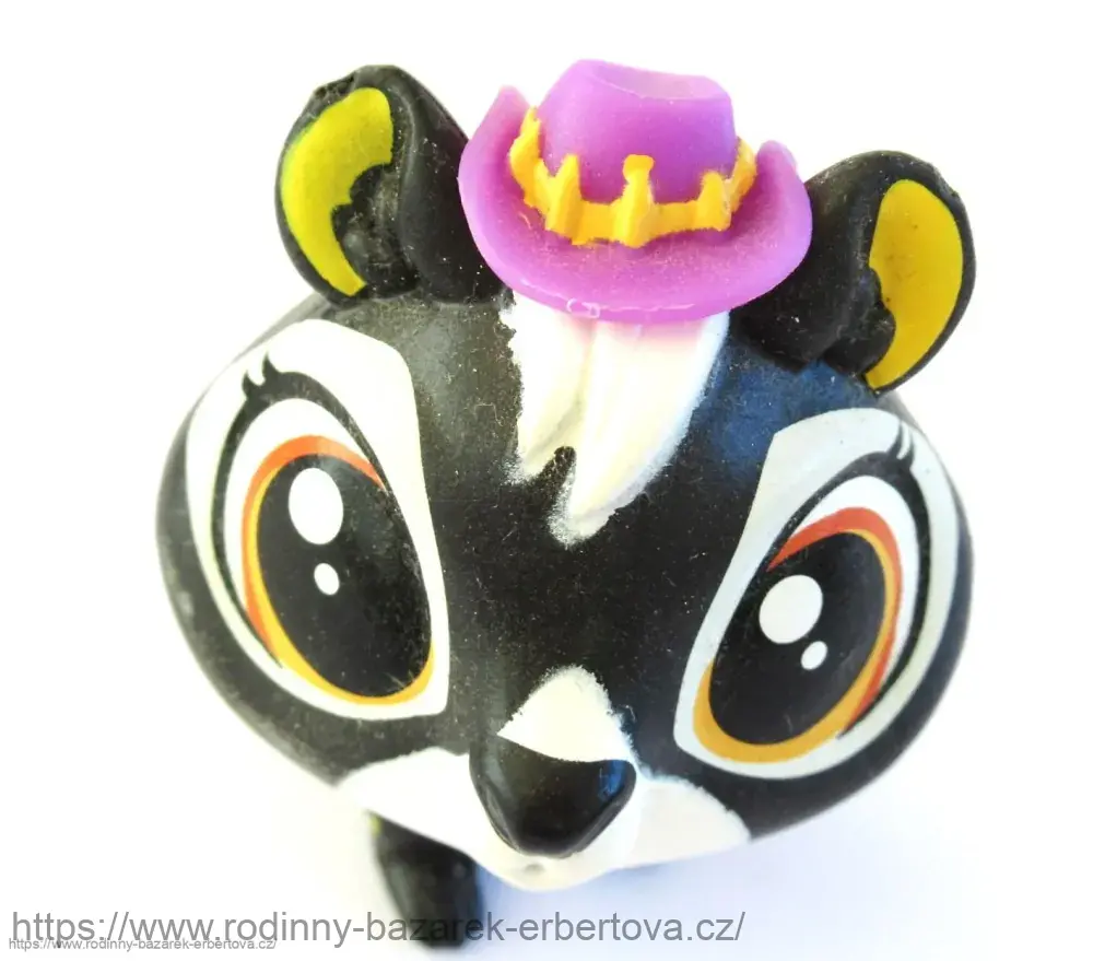 LITTLEST PET SHOP původní sestava vyměnitelná hlavička Veverka Čipmánek LPS 3957 + Klobouk