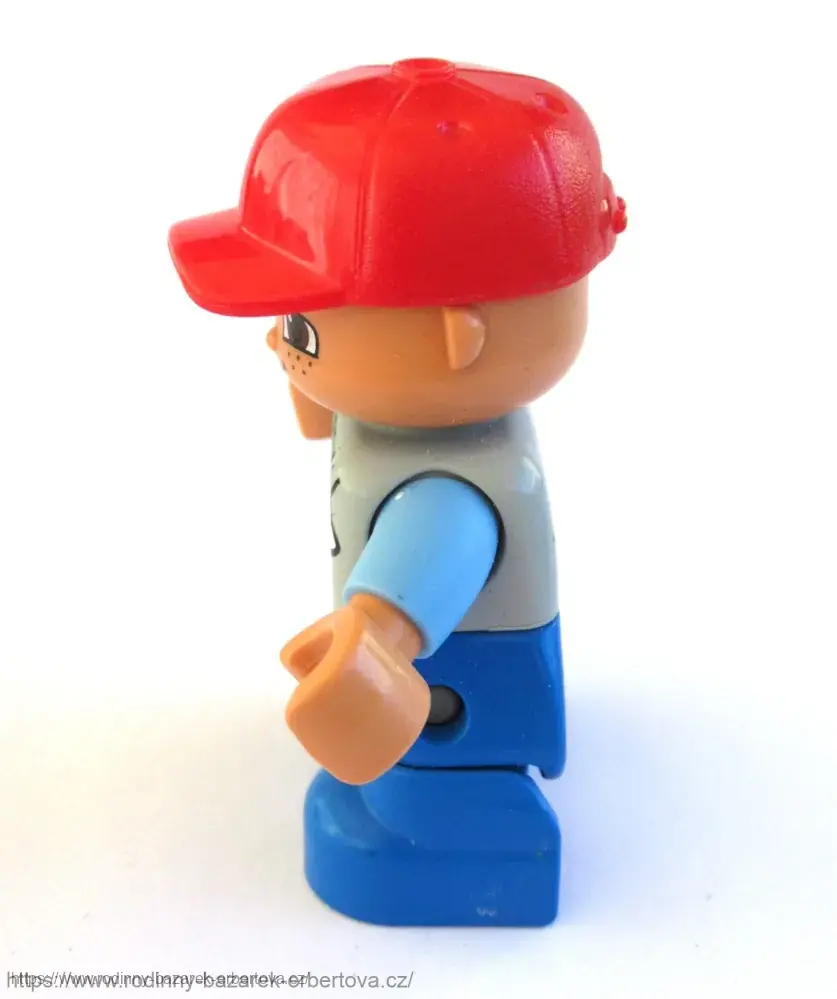 LEGO DUPLO figurka / postavička dítě Chlapeček / Kluk otáčecí Kšiltovka