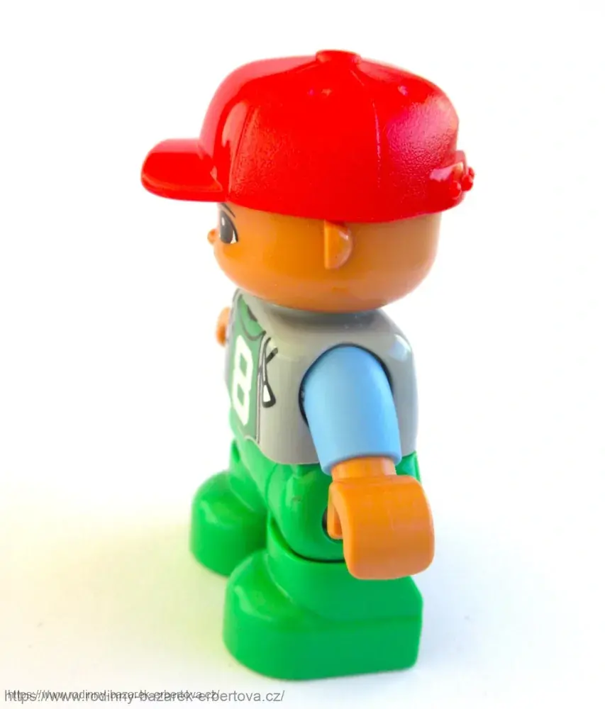 LEGO DUPLO figurka / postavička dítě Chlapeček / Kluk otáčecí Kšiltovka