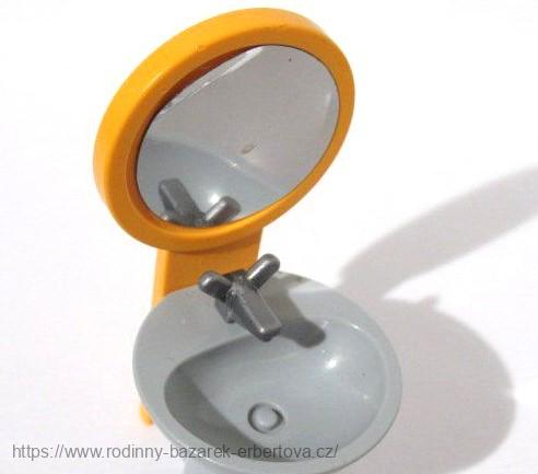 PLAYMOBIL nábytek Koupelna umyvadlo zrcadlo