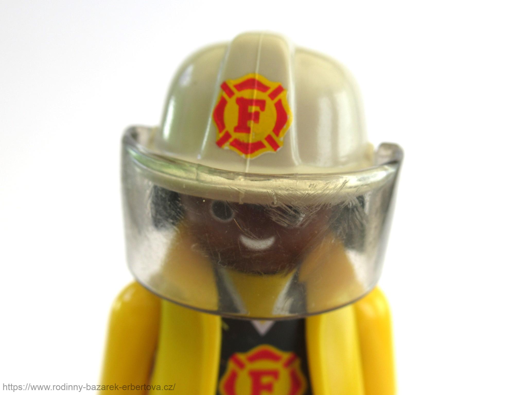 PLAYMOBIL figurka Pán Hasič žlutá uniforma + přilba 