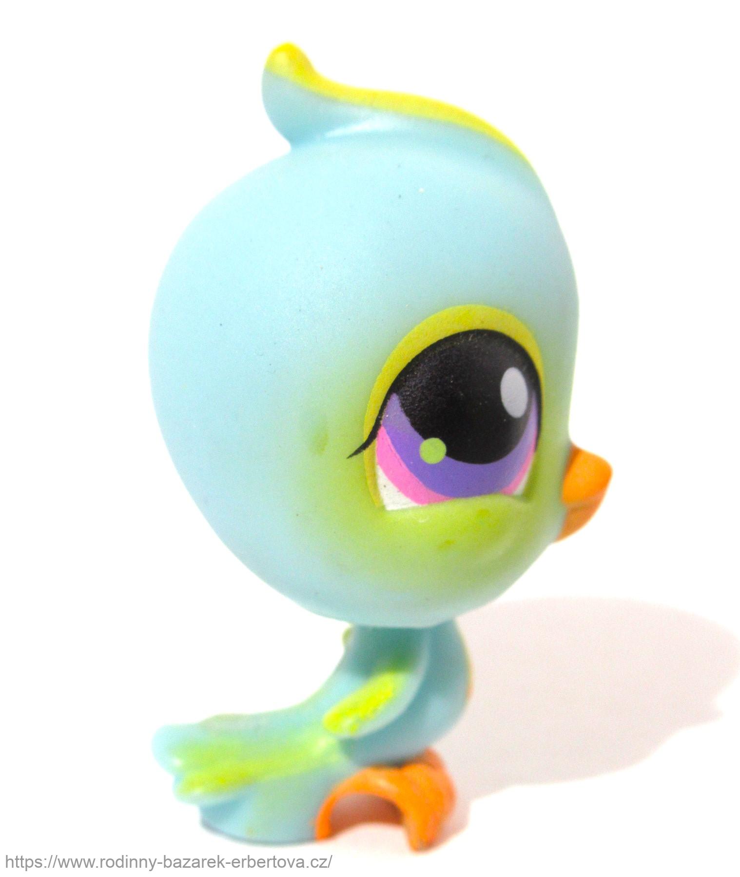 Littlest Pet Shop pták Papoušek LPS 123 + červený magnet