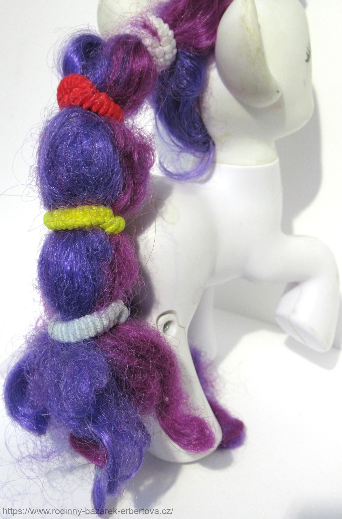 MY LITTLE PONY zvířátko MLP pony Rarity Exclusive Body Glamour Glow - na baterie Bliká 17cm