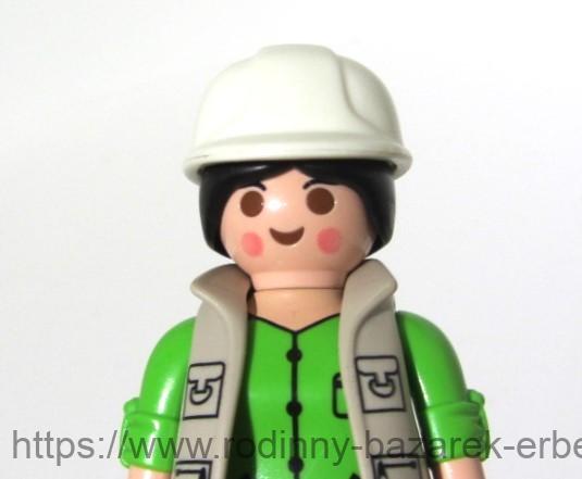 PLAYMOBIL figurka paní Dělníce + přilba
