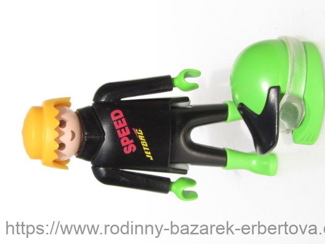 PLAYMOBIL figurka pán sportovec Závodník + přilba + brýle