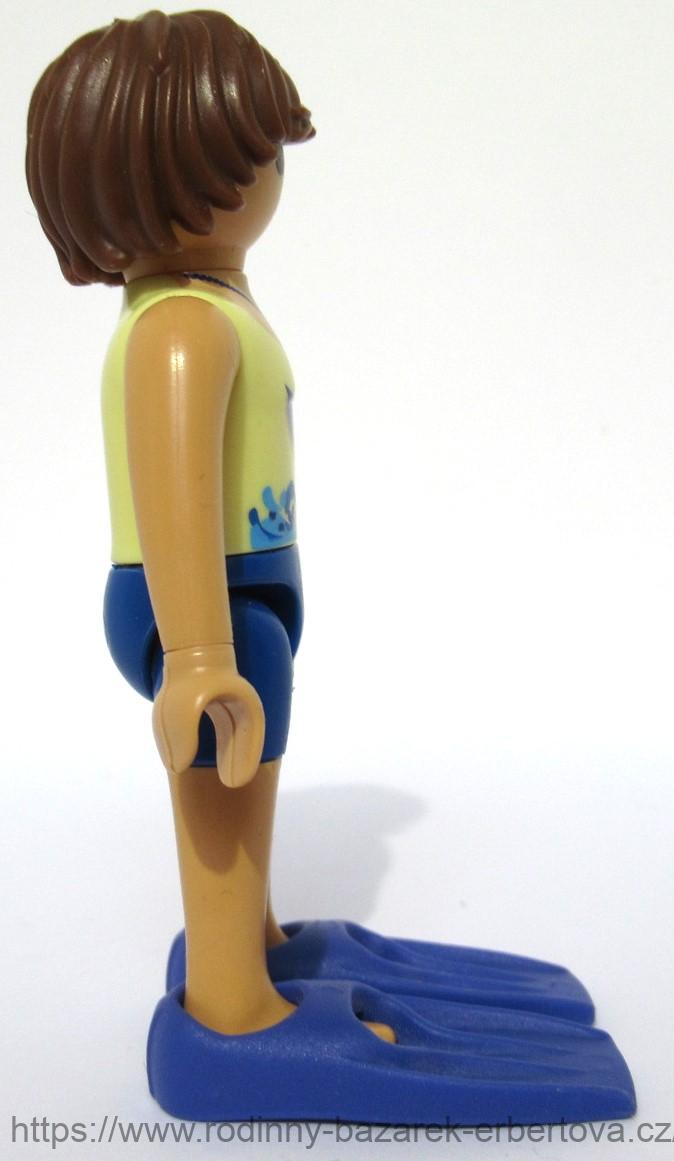 PLAYMOBIL figurka pán Muž plavky plavec plavčík ploutve