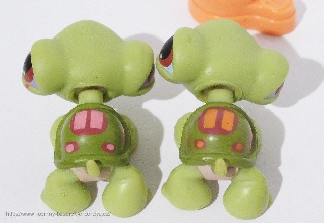 LITTLEST PET SHOP originál sestava Želva LPS 7 + 8 červený magnet