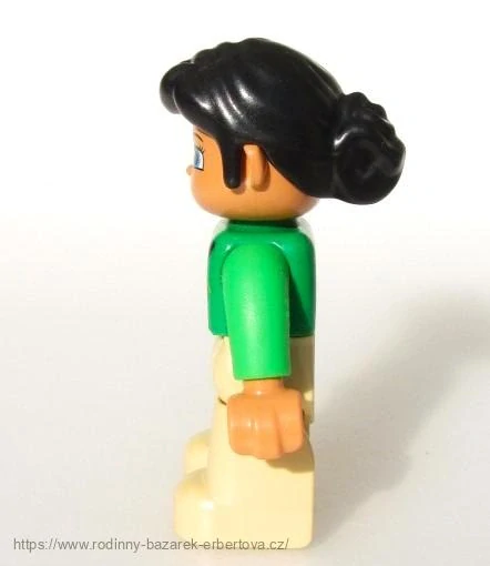 LEGO DUPLO figurka / postavička dospělák Paní / Maminka s drdolem č.2