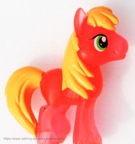 MY LITTLE PONY malý Kůň Poník MLP Earth Colt - Big McIntosh průsvitný